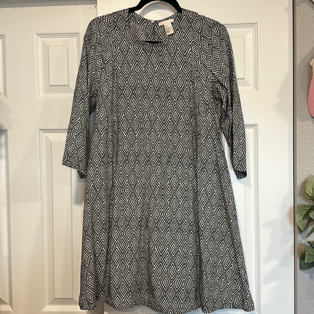 Diamond patterned dress